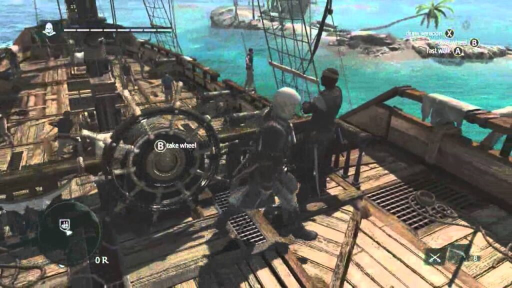 Assassin's Creed IV Black Flag screenshot sailing a ship