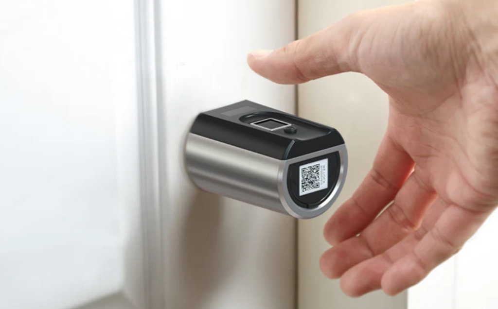 Welock Smart Lock installed on a door