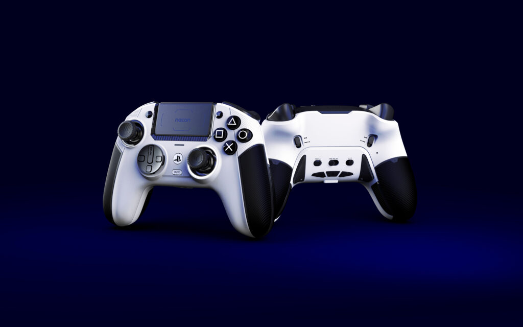 NACON’s Revolution 5 Pro controller in white, front and back view