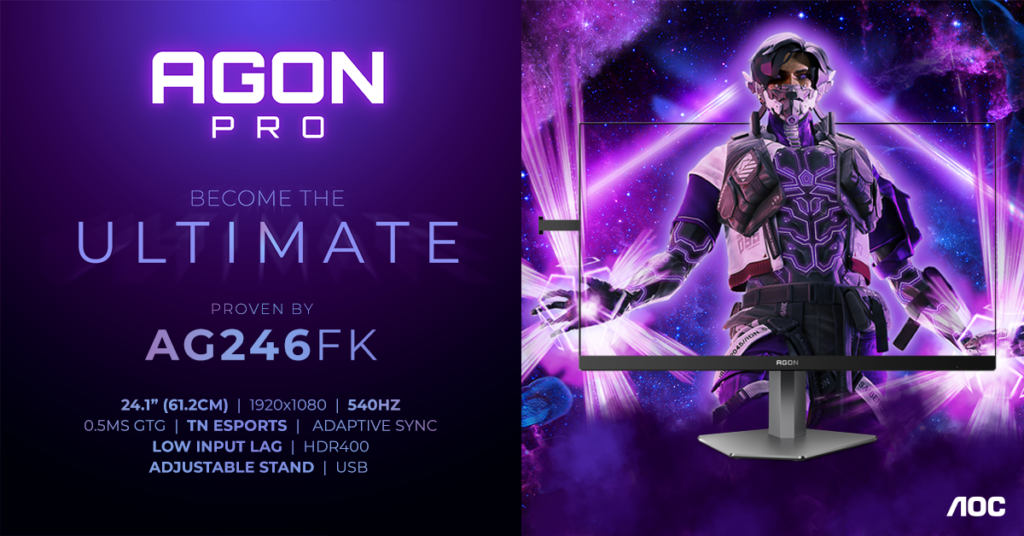 AGON PRO AG246FK key art