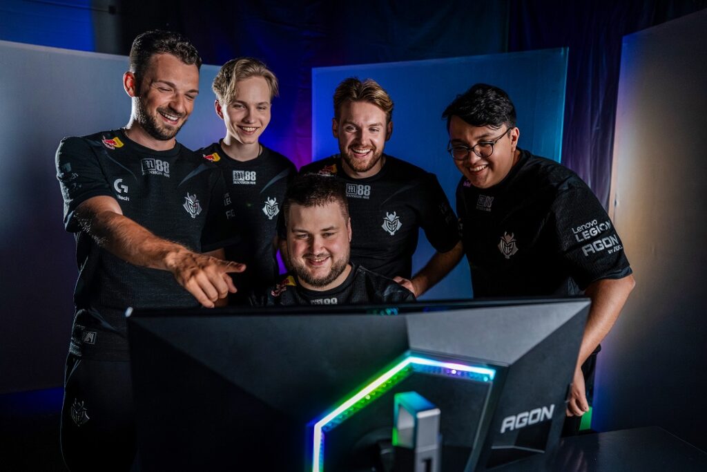 AGON PRO AG246FK being used by an esports team