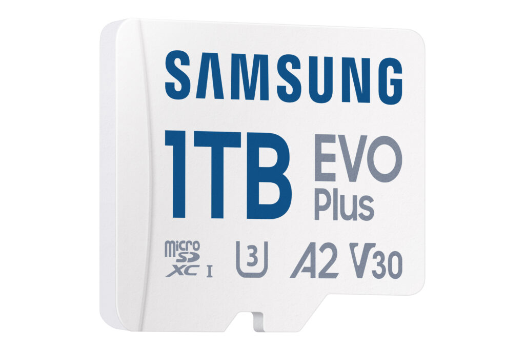 Samsung Evo Plus 1TB microSD Card in white