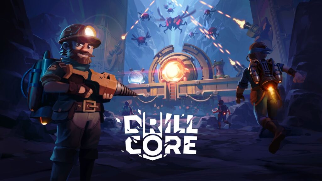 Drill Core logo and key art, announced Day 2 at Gamescom 2024