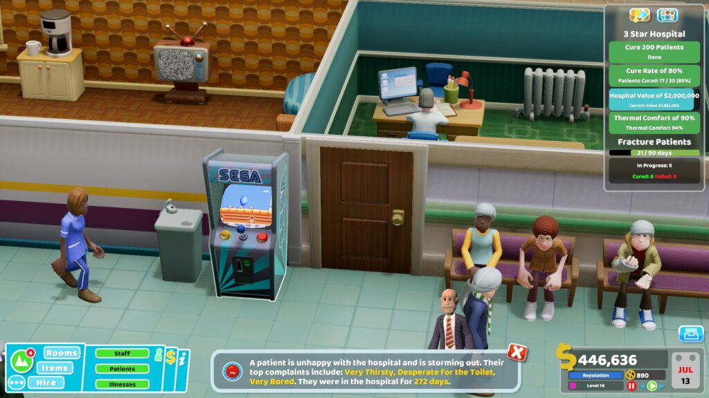 Two Point Hospital - Arcade