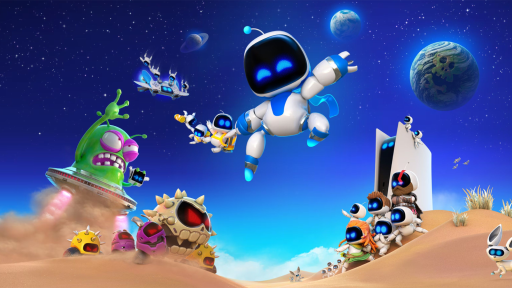 Key art from September 2024 release Astro Bot on PS5