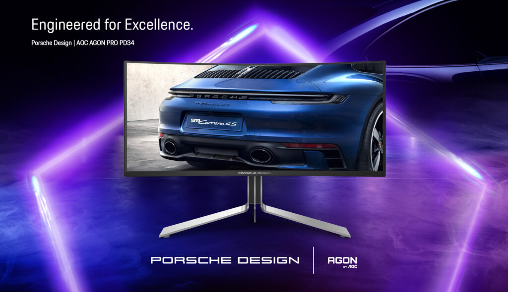 Porsche Design and AGON by AOC PD34 single gaming monitor