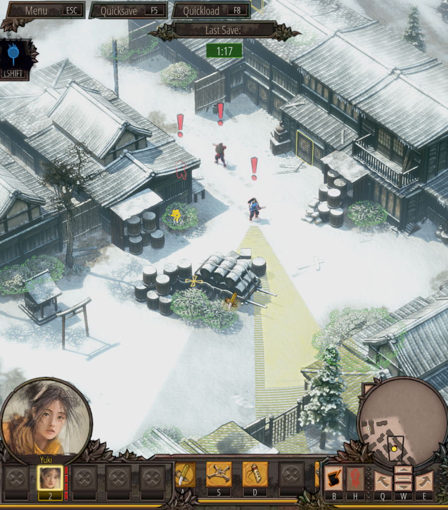 Shadow Tactics: Blades of the Shogun Mission 3 - Guards alerted