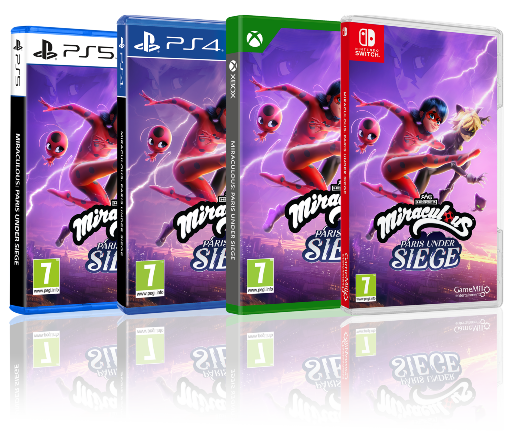 Miraculous: Paris Under Siege console game cases