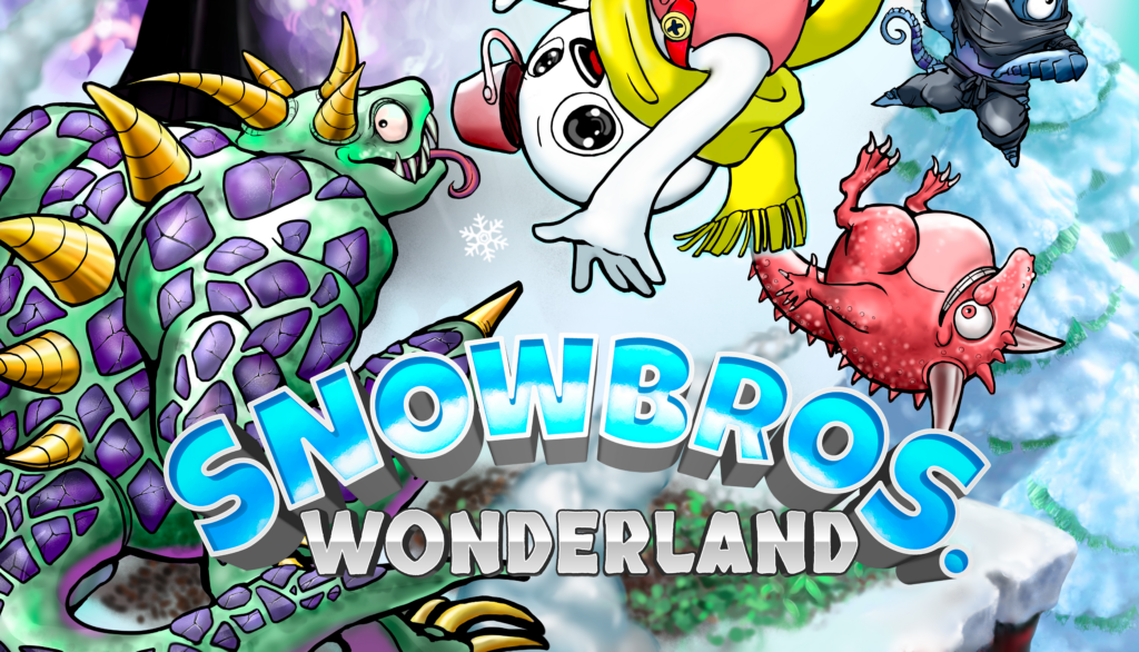 Snow Bros Wonderland logo and key art