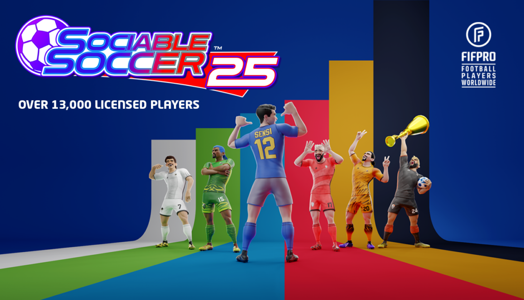 Sociable Soccer 25 logo and key art