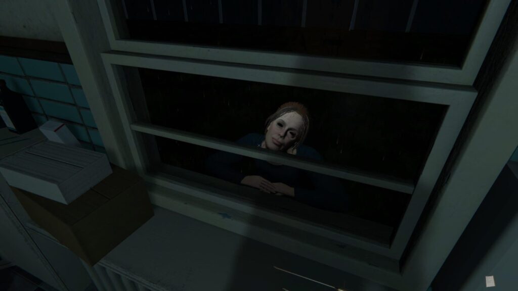 The Mortuary Assistant - Lady outside window