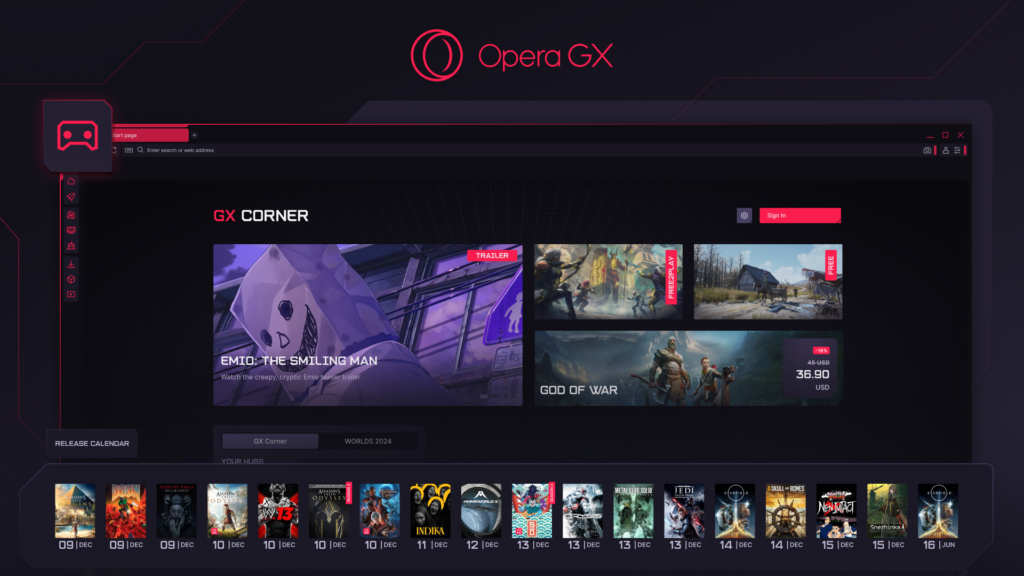 Opera GX UI