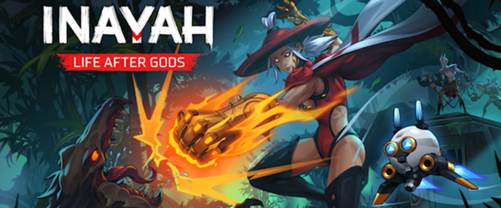 INAYAH: Life After Gods logo and key art