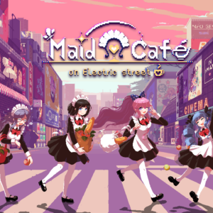 Maid Cafe on Electric Street header logo and key art