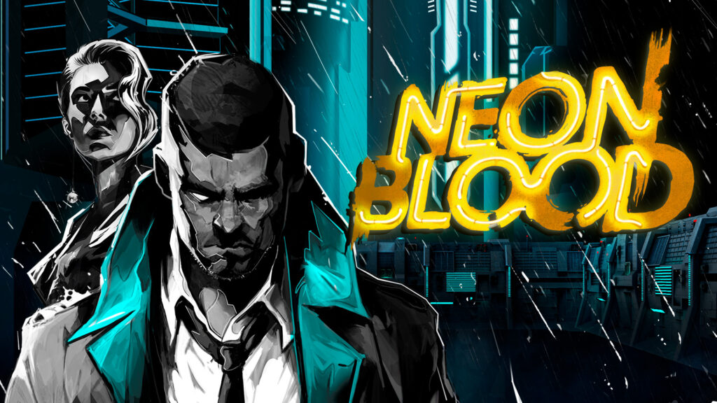 Neon Blood logo and key art