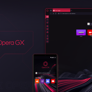 Opera GX logo and key art