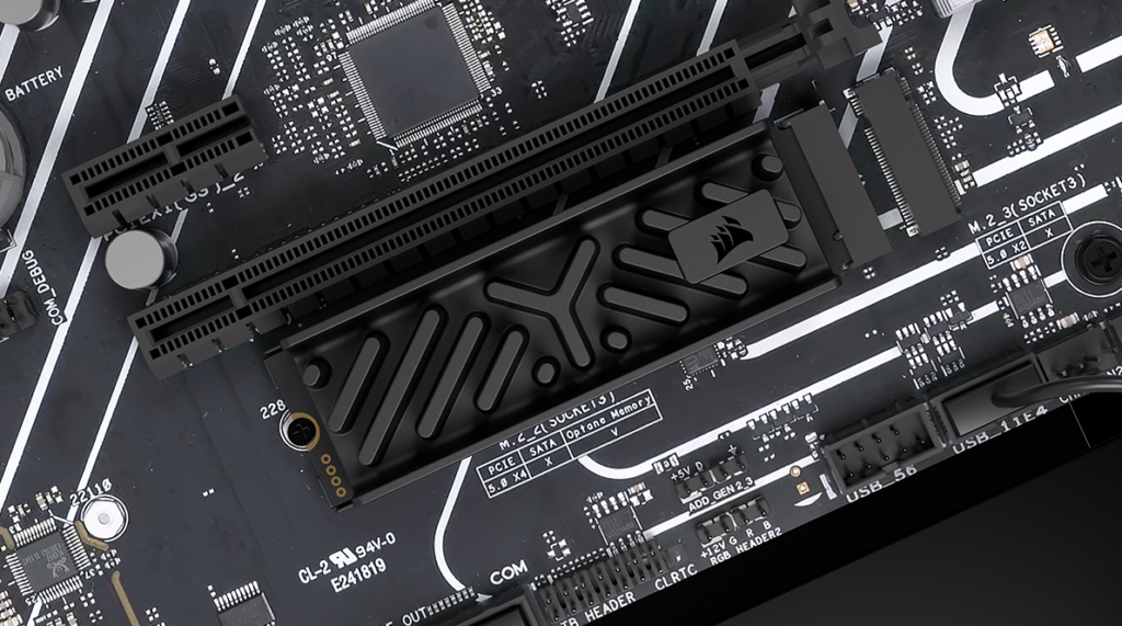 CORSAIR MP700 ELITE PCIe 5.0 SSD header