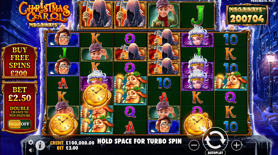 Christmas Carol Megaways by Pragmatic Play is another of our top Christmas slots