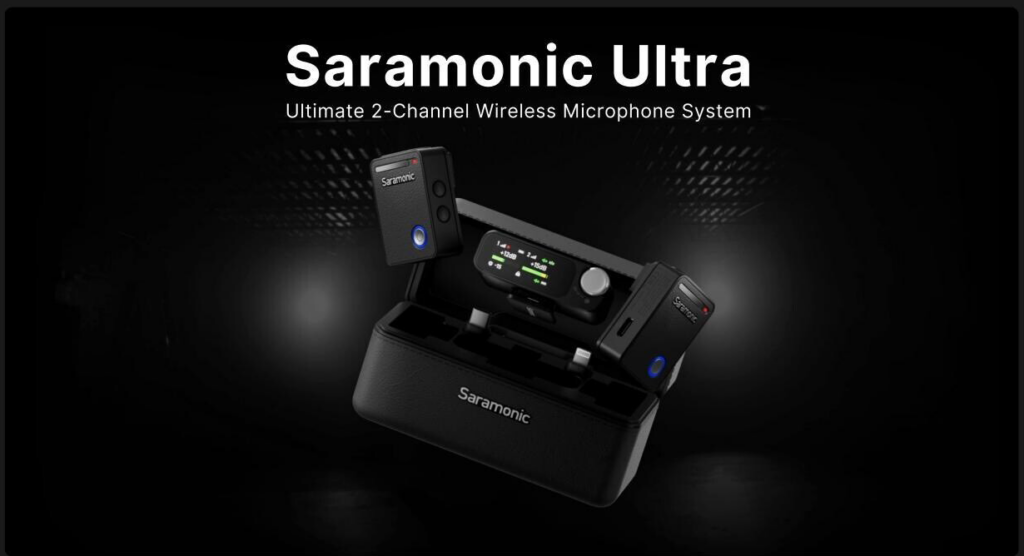 Saramonic Ultra Wireless Microphone in case