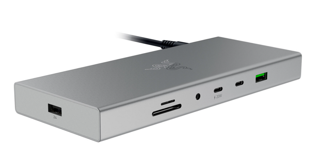 Razer USB 4 Dock in silver