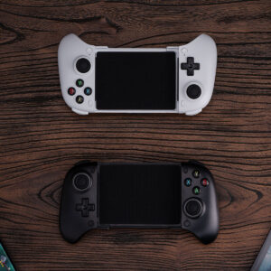 8BitDo Ultimate Mobile Gaming Controller in black and white