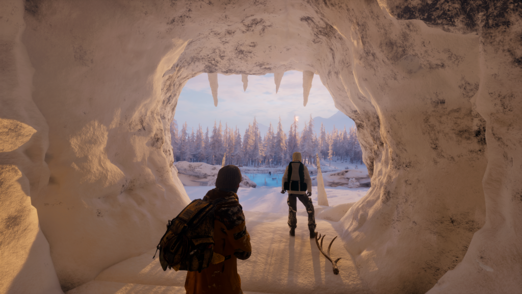 Permafrost - Looking out of a cave entrance