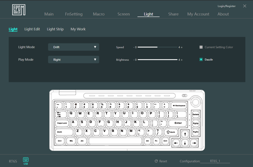 EPOMAKER RT65 - Customisation Software