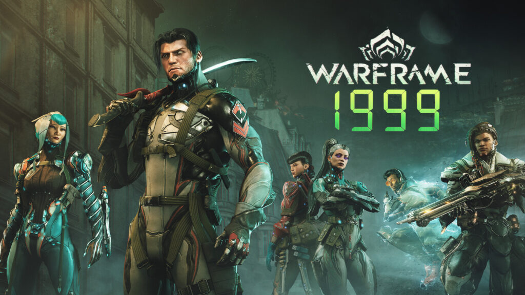 Warframe 1999 logo and key art