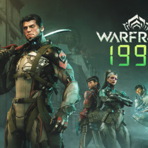 Warframe 1999 logo and key art