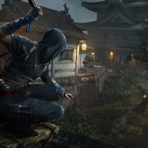 Assassin's Creed Shadows - Naoe standing on Rooftop
