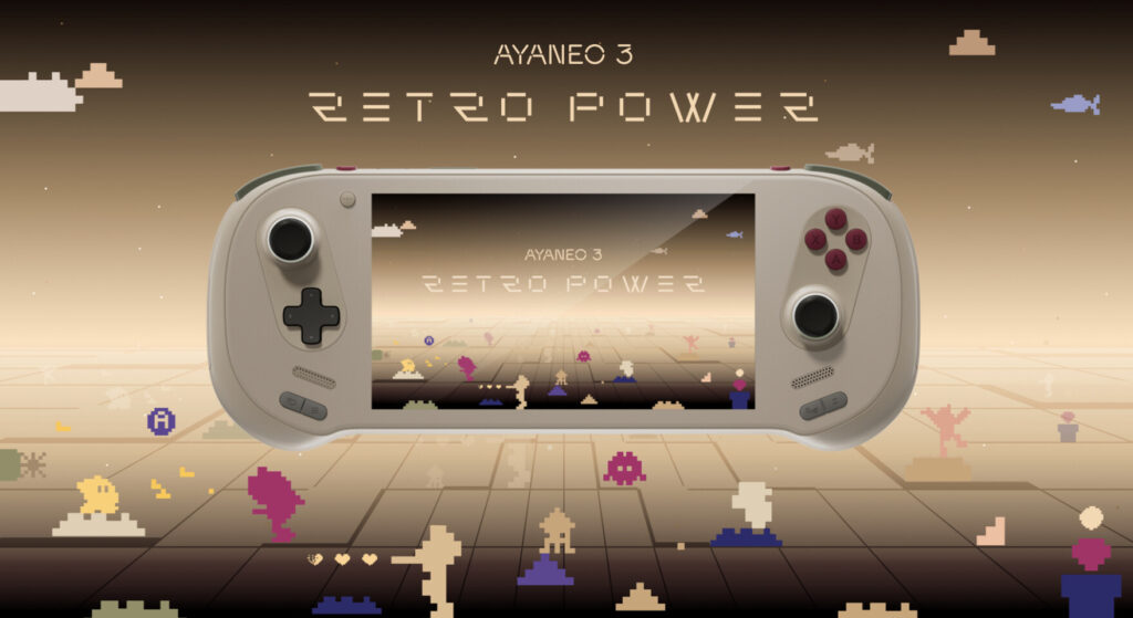Ayaneo 3 Retro Power - Logo and Key Art