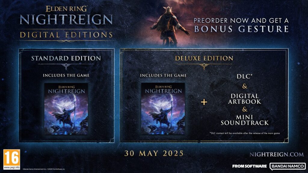 Elden Ring Nightreign launches May 30th with multiple editions and a new trailer 2 Elden Ring Nighteign Digital Edition image