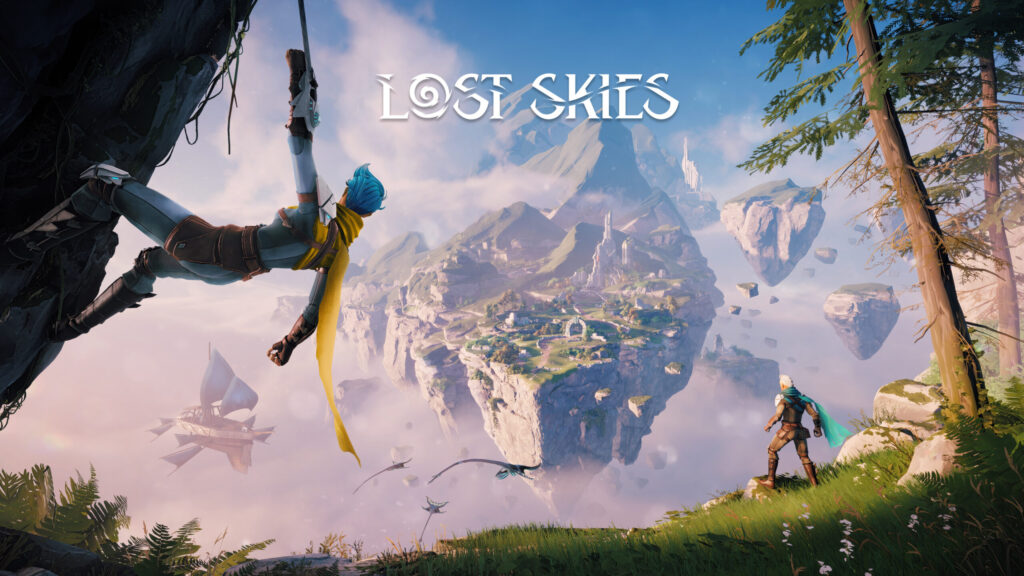 Lost Skies key art and logo