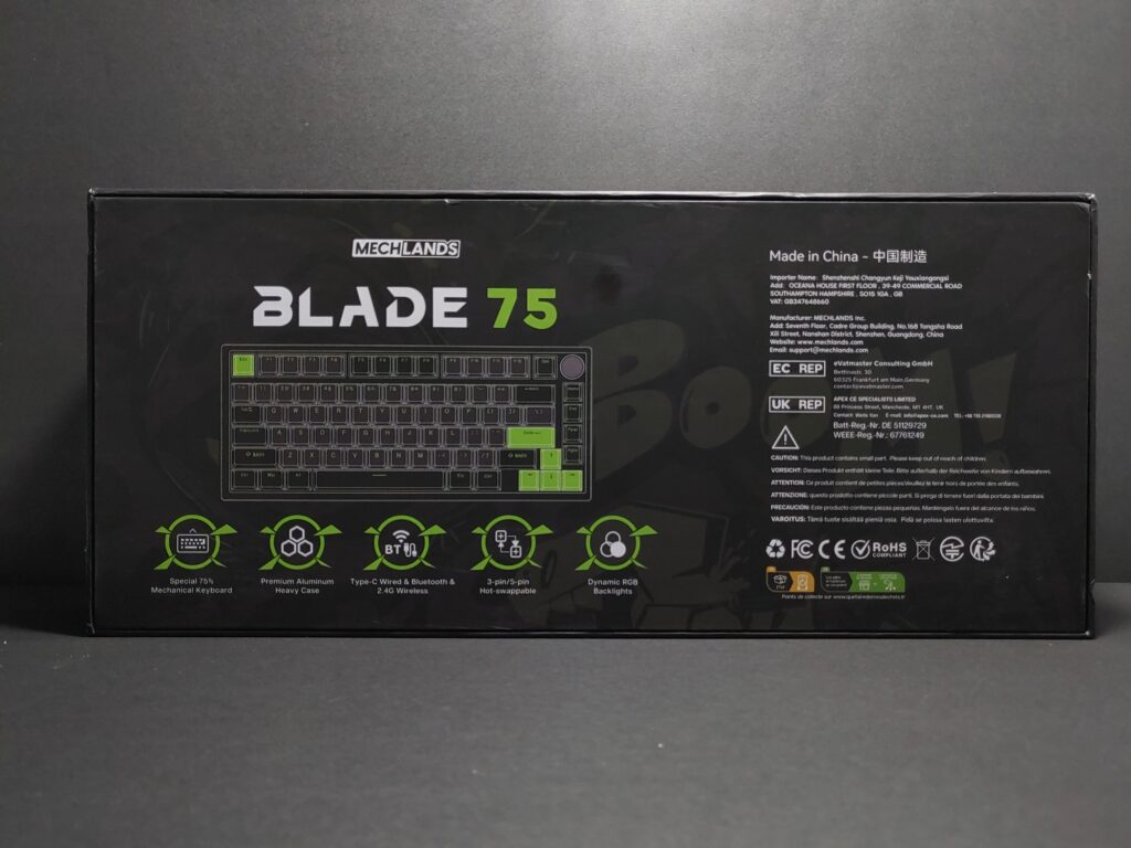 Mechlands Blade 75 box