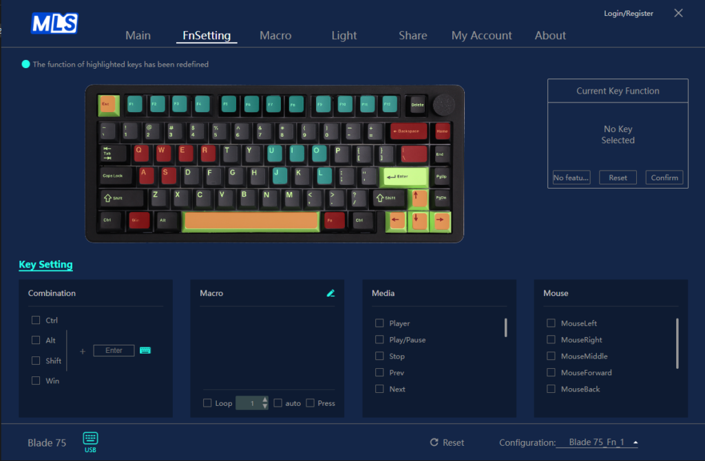 Mechlands Blade 75 software