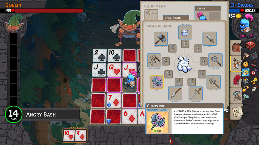 Hero’s Hand is a poker-powered roguelike RPG, coming to consoles and PC in 2026 2 Hero's Hand gameplay shot