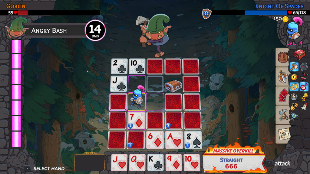 Hero’s Hand is a poker-powered roguelike RPG, coming to consoles and PC in 2026 5 Hero's Hand gameplay shot