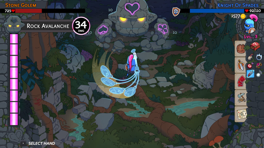 Hero’s Hand is a poker-powered roguelike RPG, coming to consoles and PC in 2026 4 Hero's Hand gameplay shot