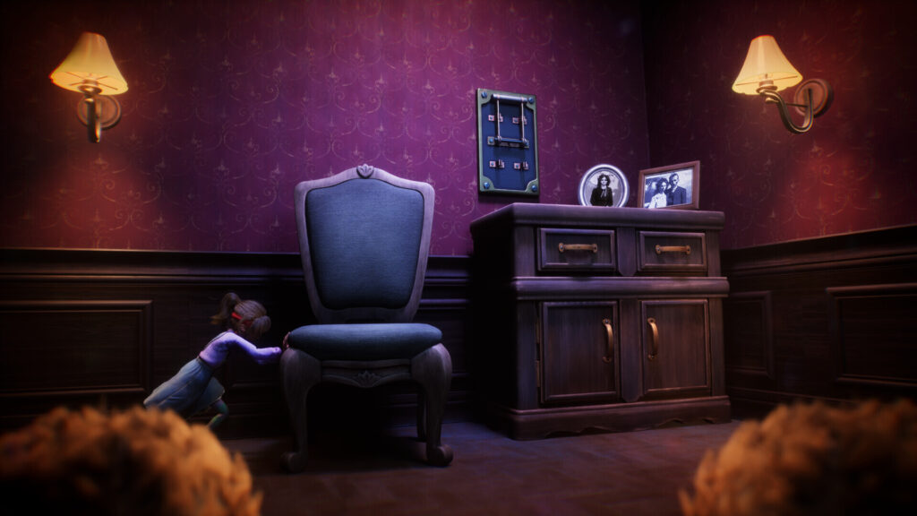 Out of Sight VR brings second-person horror to PS VR2, SteamVR, and Quest headsets 5 Out of Sight VR - Pushing chair toward side cabinet