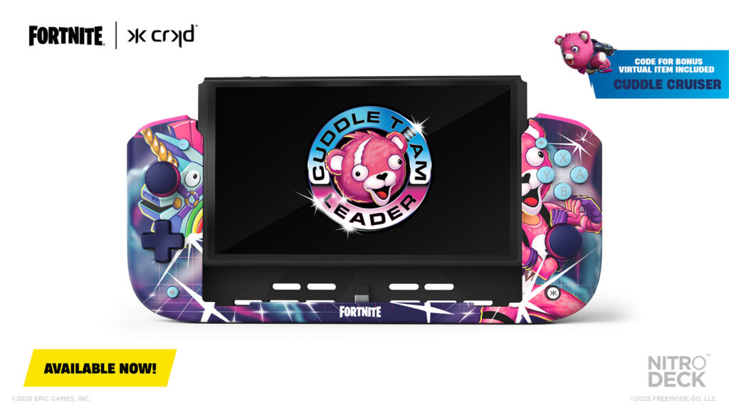 CRKD unveils official Fortnite gaming gear with exclusive glider rewards 3 CRKD x Fortnite Nitro Deck – Cuddle Team Leader Edition