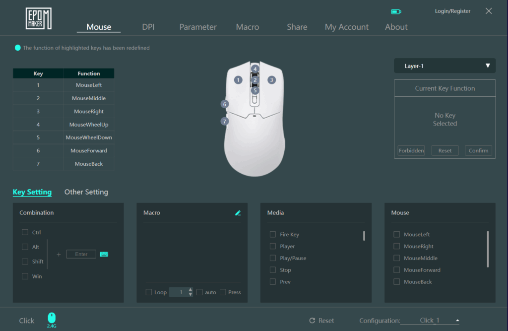 EPOMAKER Click Mouse review – Fast, light, and full of power 19 EPOMAKER Click Mouse Software