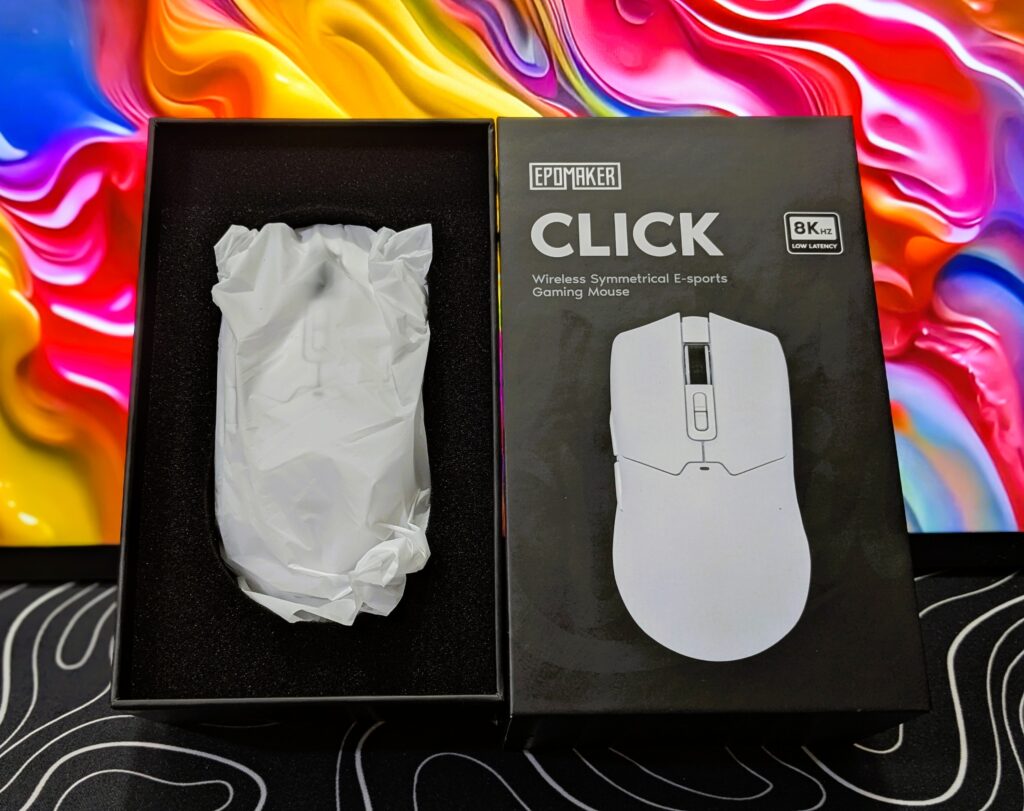 EPOMAKER Click Mouse review – Fast, light, and full of power 4 EPOMAKER Click Mouse - Box opened