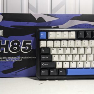 EPOMAKER TH85 Mechanical Keyboard in front of Box