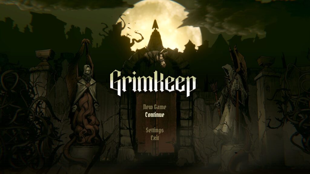 GrimKeep - Game starting menu