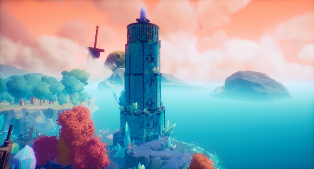 Hyper Light Breaker Buried Below update brings major rework from April 29th 4 Hyper Light Breaker update Buried Below - tower structure
