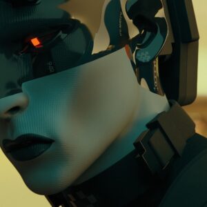 Marathon - cinematic short, a closeup shot of a character