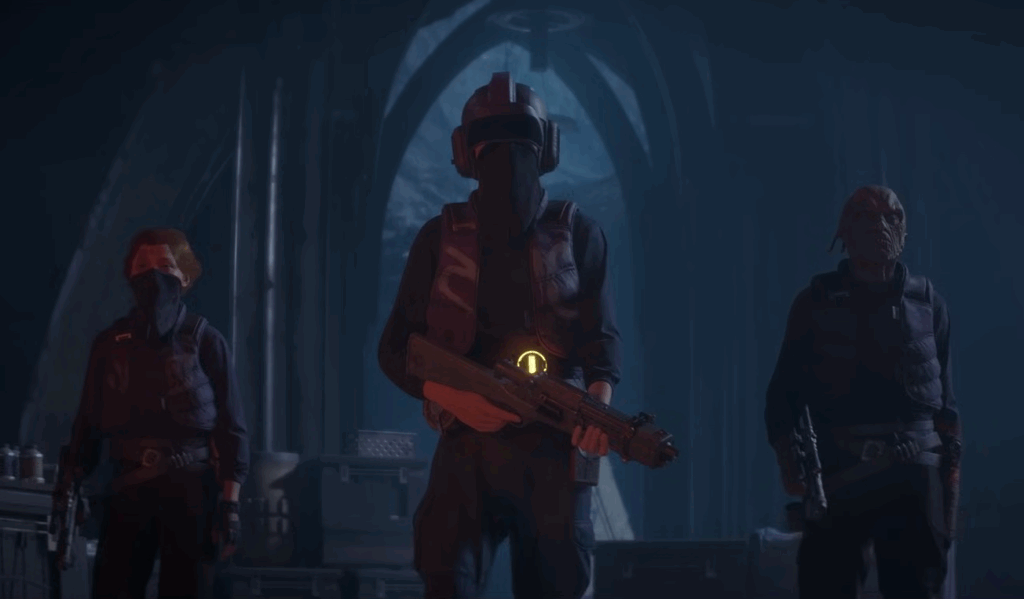 Star Wars Outlaws DLC ‘A Pirate’s Fortune’ lands May 15, Switch 2 launch set for September 4 Star Wars Outlaws, A Pirate's Fortune - three armed soldiers