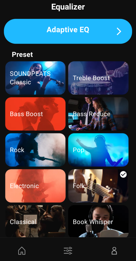 SoundPEATS Pop Clip Wireless Earbuds- Presets