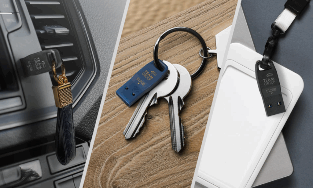 TEAMGROUP launches X2 MAX Portable SSD and S5 Flash Drive with high-speed, compact design 5 TEAMGROUP S5 Flash Drive - In a drive port, on a key ring, and a fob