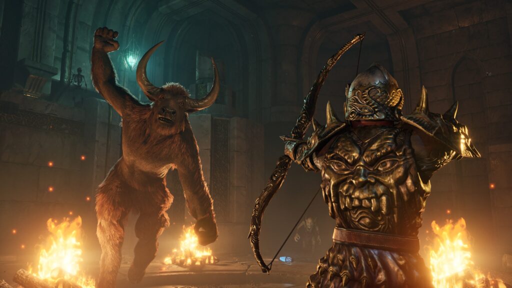 The Elder Scrolls IV: Oblivion Remastered out now on Game Pass, PS5, Xbox and PC 5 The Elder Scrolls IV Oblivion Remastered- shooting a monster with arrow